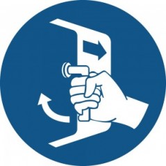 Chiudere e assicurare i portelli nella procedura di lancio in mare in alluminio composito da parete - M037