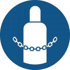 È obbligatorio assicurare le bombole di gas in alluminio composito da parete - M046