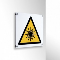Raggi laser in alluminio composito da parete - W004
