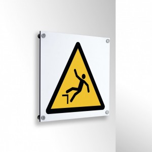 Caduta con dislivello in alluminio composito da parete - W008