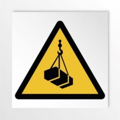 Attenzione ai carichi sospesi in alluminio composito da parete - W015