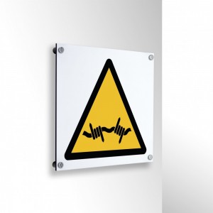 Filo spinato in alluminio composito da parete - W033