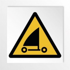 Attenzione sand yachting in alluminio composito da parete - W059