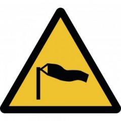 Attenzione venti forti in alluminio composito da parete - W064