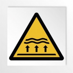 Attenzione zona di inondazioni in alluminio composito da parete - W077