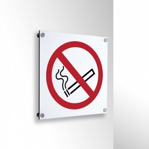 Vietato fumare in alluminio composito da parete - P002