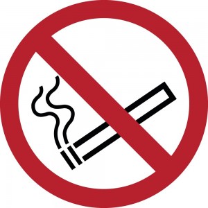 Vietato fumare in alluminio composito da parete - P002