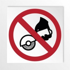 Vietato usare il disco con attrezzature manuali in alluminio composito da parete - P034