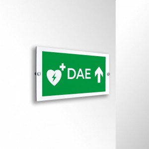 Dae defibrillatore direzionale alto in alluminio composito da parete