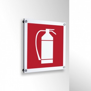 Estintore in alluminio composito da parete