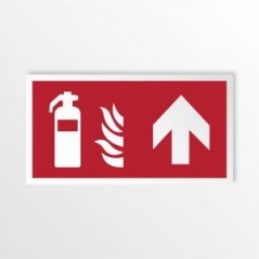 Estintore alto in alluminio composito da parete