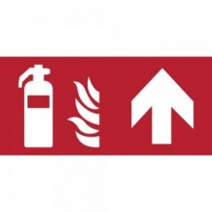 Estintore alto in alluminio composito da parete