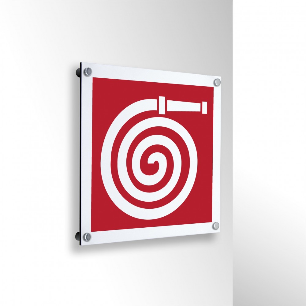 Lancia antincendio idrante in alluminio composito da parete