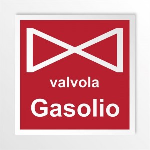 Valvola gasolio in alluminio composito da parete