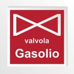 Valvola gasolio in alluminio composito da parete