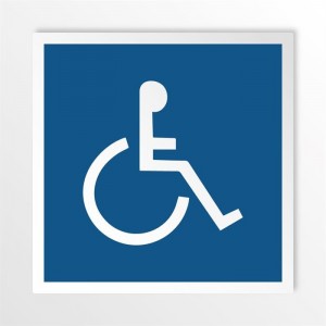 Disabili in alluminio composito da parete