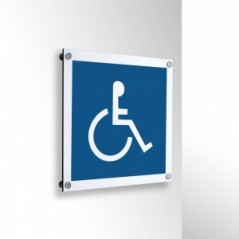 Disabili in alluminio composito da parete