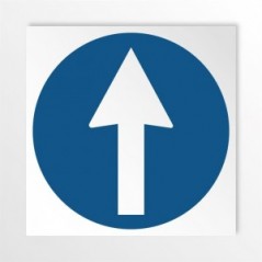 Freccia alto in alluminio composito da parete