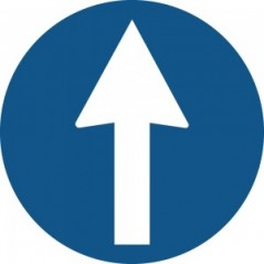 Freccia alto in alluminio composito da parete