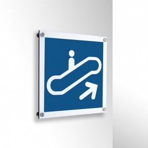 Scale mobili in alluminio composito da parete