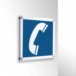 Telefono in alluminio composito da parete