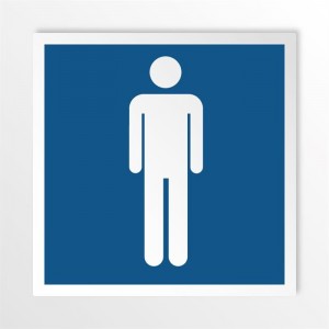 Toilette uomini in alluminio composito da parete