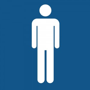 Toilette uomini in alluminio composito da parete