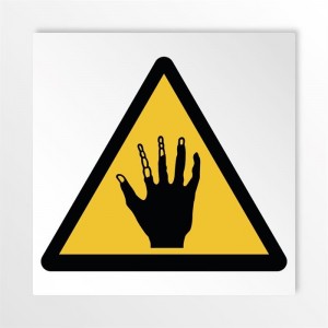 Attenzione alle mani acido in alluminio composito da parete