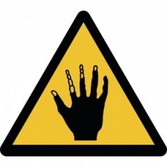 Attenzione alle mani acido in alluminio composito da parete