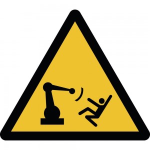 Attenzione movimento del braccio automatico in alluminio composito da parete