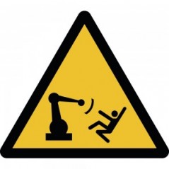 Attenzione movimento del braccio automatico in alluminio composito da parete