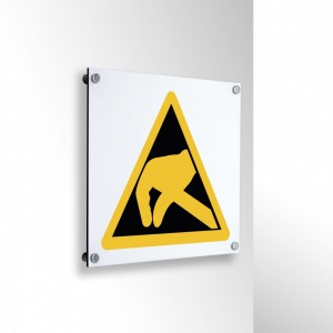 Campo elettrostatico in alluminio composito da parete