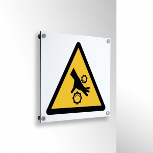 Rischio di schiacciamento rulli dentati in alluminio composito da parete