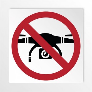 No drone zone in alluminio composito da parete