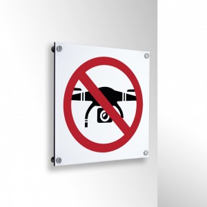 No drone zone in alluminio composito da parete