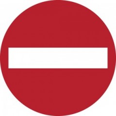 Senso vietato in alluminio composito da parete