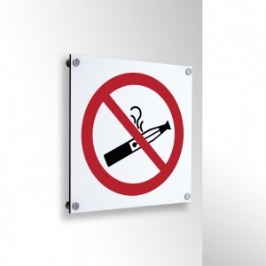 Vietato svapare in alluminio composito da parete