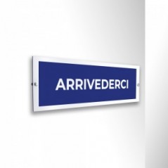 Arrivederci lungo v1 in alluminio composito da parete