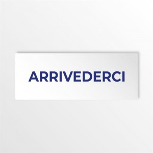 Arrivederci lungo v2 in alluminio composito da parete