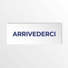 Arrivederci lungo v2 in alluminio composito da parete