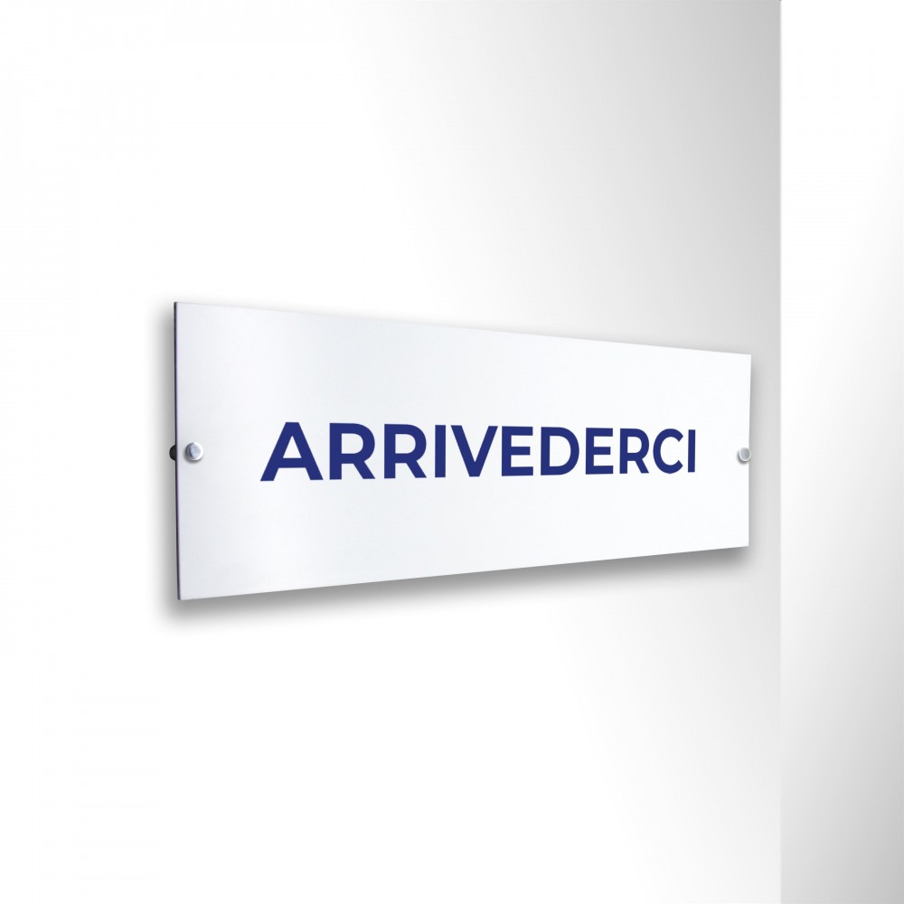 Arrivederci lungo v2 in alluminio composito da parete