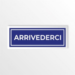 Arrivederci lungo v3 in alluminio composito da parete