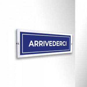 Arrivederci lungo v3 in alluminio composito da parete