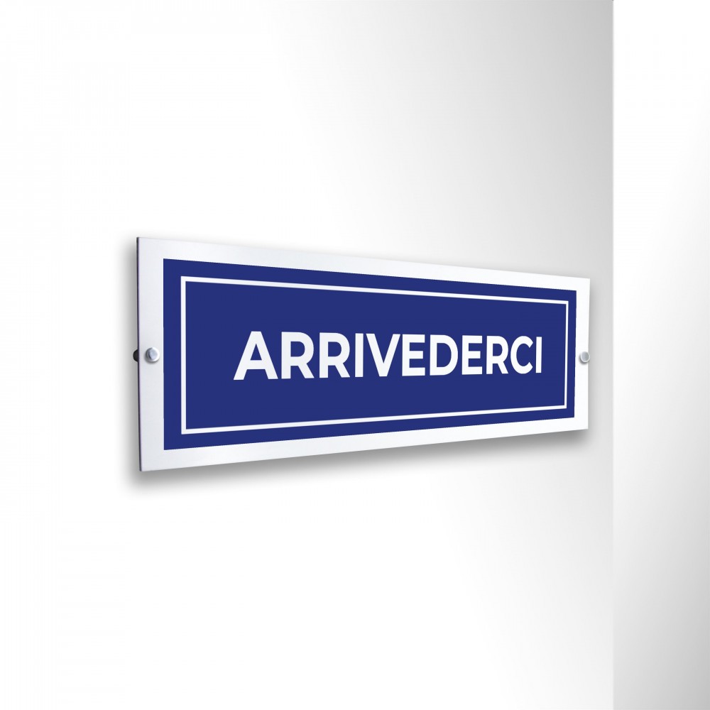 Arrivederci lungo v3 in alluminio composito da parete