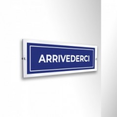 Arrivederci lungo v3 in alluminio composito da parete