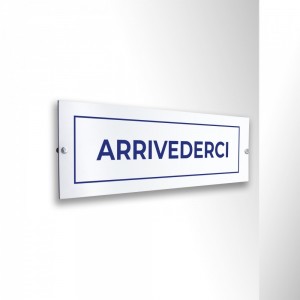Arrivederci lungo v4 in alluminio composito da parete
