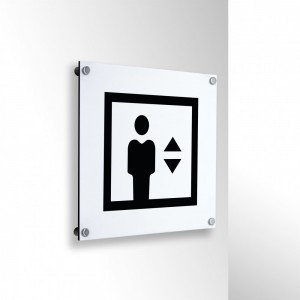 Ascensore v4 in alluminio composito da parete