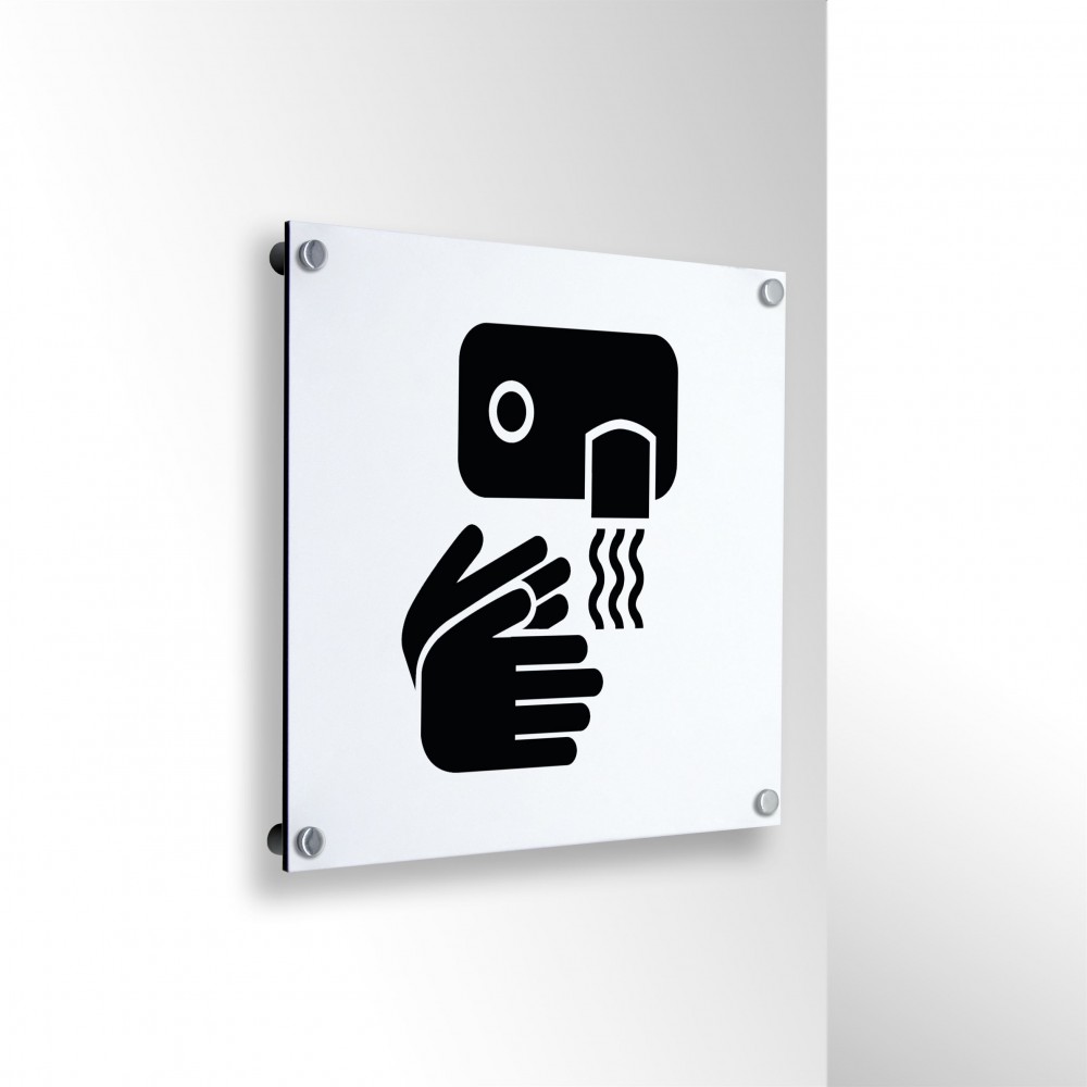 Asciugatore automatico v2 in alluminio composito da parete