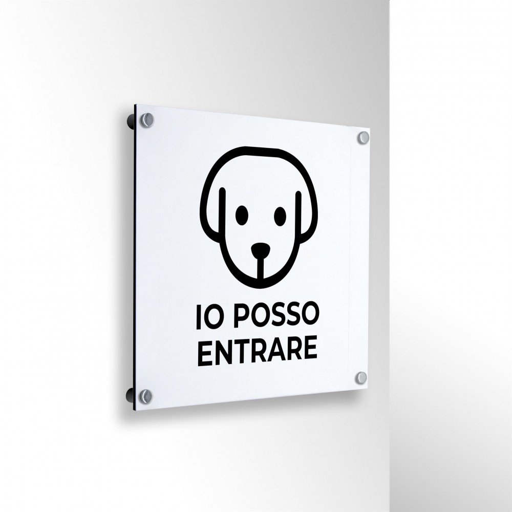 Cani ammessi in alluminio composito da parete