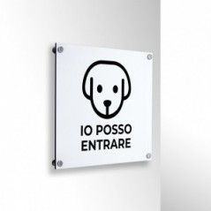 Cani ammessi in alluminio composito da parete